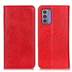 Custodia Portafoglio In Pelle Cover con Supporto K01Z per Nokia G310 5G Rosso