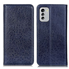 Custodia Portafoglio In Pelle Cover con Supporto K01Z per Nokia G60 5G Blu