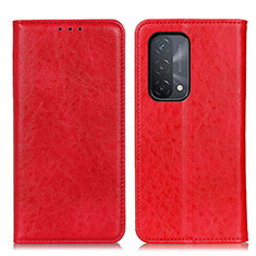 Custodia Portafoglio In Pelle Cover con Supporto K01Z per OnePlus Nord N200 5G Rosso