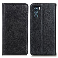 Custodia Portafoglio In Pelle Cover con Supporto K01Z per Oppo K9 Pro 5G Nero