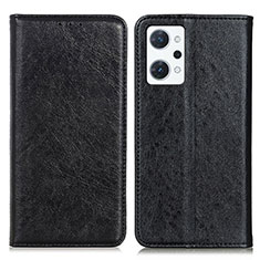 Custodia Portafoglio In Pelle Cover con Supporto K01Z per Oppo Reno7 A Nero