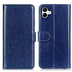 Custodia Portafoglio In Pelle Cover con Supporto K01Z per Samsung Galaxy A04 4G Blu