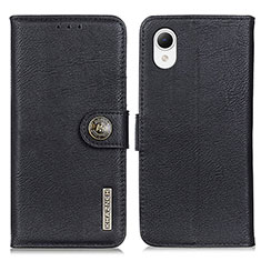 Custodia Portafoglio In Pelle Cover con Supporto K01Z per Samsung Galaxy A23e 5G Nero