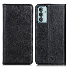 Custodia Portafoglio In Pelle Cover con Supporto K01Z per Samsung Galaxy M13 4G Nero