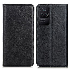 Custodia Portafoglio In Pelle Cover con Supporto K01Z per Xiaomi Poco F4 5G Nero
