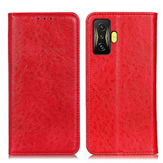 Custodia Portafoglio In Pelle Cover con Supporto K01Z per Xiaomi Poco F4 GT 5G Rosso