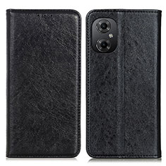 Custodia Portafoglio In Pelle Cover con Supporto K01Z per Xiaomi Poco M4 5G Nero