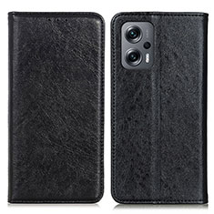 Custodia Portafoglio In Pelle Cover con Supporto K01Z per Xiaomi Poco X4 GT 5G Nero