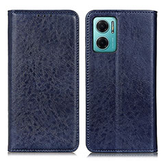 Custodia Portafoglio In Pelle Cover con Supporto K01Z per Xiaomi Redmi 10 5G Blu