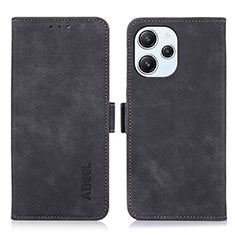 Custodia Portafoglio In Pelle Cover con Supporto K01Z per Xiaomi Redmi 12 4G Nero