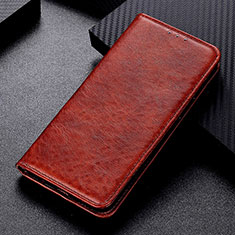Custodia Portafoglio In Pelle Cover con Supporto K01Z per Xiaomi Redmi 9T 4G Marrone