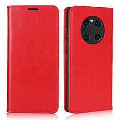 Custodia Portafoglio In Pelle Cover con Supporto K02 per Huawei Mate 40E Pro 5G Rosso