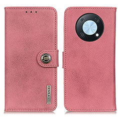 Custodia Portafoglio In Pelle Cover con Supporto K02Z per Huawei Enjoy 50 Pro Rosa