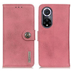 Custodia Portafoglio In Pelle Cover con Supporto K02Z per Huawei Honor 50 5G Rosa
