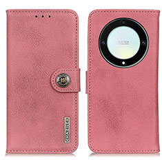 Custodia Portafoglio In Pelle Cover con Supporto K02Z per Huawei Honor Magic5 Lite 5G Rosa