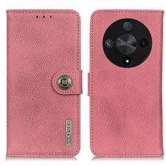 Custodia Portafoglio In Pelle Cover con Supporto K02Z per Huawei Honor Magic6 Lite 5G Rosa