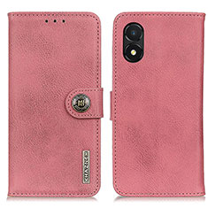 Custodia Portafoglio In Pelle Cover con Supporto K02Z per Huawei Honor X5 Rosa