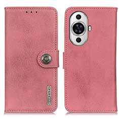 Custodia Portafoglio In Pelle Cover con Supporto K02Z per Huawei Nova 11 Pro Rosa
