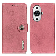 Custodia Portafoglio In Pelle Cover con Supporto K02Z per Huawei Nova 11 Rosa
