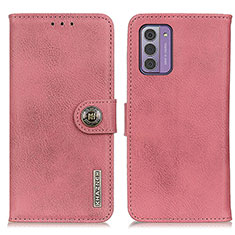 Custodia Portafoglio In Pelle Cover con Supporto K02Z per Nokia G310 5G Rosa