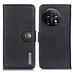 Custodia Portafoglio In Pelle Cover con Supporto K02Z per OnePlus 11 5G Nero