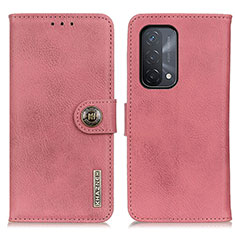 Custodia Portafoglio In Pelle Cover con Supporto K02Z per OnePlus Nord N200 5G Rosa