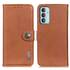 Custodia Portafoglio In Pelle Cover con Supporto K02Z per Samsung Galaxy M13 4G Marrone
