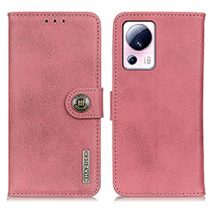 Custodia Portafoglio In Pelle Cover con Supporto K02Z per Xiaomi Mi 12 Lite NE 5G Rosa