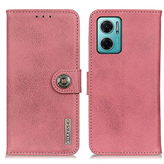 Custodia Portafoglio In Pelle Cover con Supporto K02Z per Xiaomi Redmi 10 5G Rosa