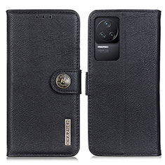 Custodia Portafoglio In Pelle Cover con Supporto K02Z per Xiaomi Redmi K50 5G Nero