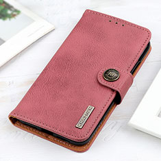 Custodia Portafoglio In Pelle Cover con Supporto K02Z per Xiaomi Redmi Note 9 4G Rosa