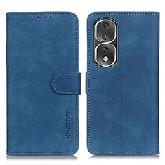 Custodia Portafoglio In Pelle Cover con Supporto K03Z per Huawei Honor 80 Pro 5G Blu