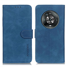 Custodia Portafoglio In Pelle Cover con Supporto K03Z per Huawei Honor Magic4 5G Blu