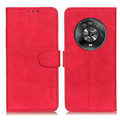 Custodia Portafoglio In Pelle Cover con Supporto K03Z per Huawei Honor Magic4 5G Rosso