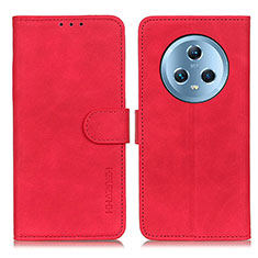 Custodia Portafoglio In Pelle Cover con Supporto K03Z per Huawei Honor Magic5 5G Rosso