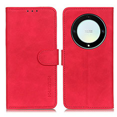 Custodia Portafoglio In Pelle Cover con Supporto K03Z per Huawei Honor Magic5 Lite 5G Rosso