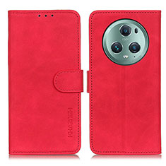 Custodia Portafoglio In Pelle Cover con Supporto K03Z per Huawei Honor Magic5 Pro 5G Rosso