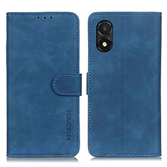 Custodia Portafoglio In Pelle Cover con Supporto K03Z per Huawei Honor X5 Blu