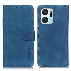 Custodia Portafoglio In Pelle Cover con Supporto K03Z per Huawei Honor X7a Blu