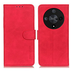 Custodia Portafoglio In Pelle Cover con Supporto K03Z per Huawei Honor X9b 5G Rosso