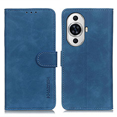 Custodia Portafoglio In Pelle Cover con Supporto K03Z per Huawei Nova 11 Blu