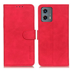 Custodia Portafoglio In Pelle Cover con Supporto K03Z per Motorola Moto G 5G (2023) Rosso