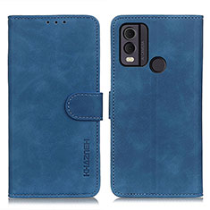 Custodia Portafoglio In Pelle Cover con Supporto K03Z per Nokia C22 Blu