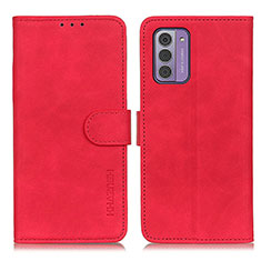 Custodia Portafoglio In Pelle Cover con Supporto K03Z per Nokia G42 5G Rosso