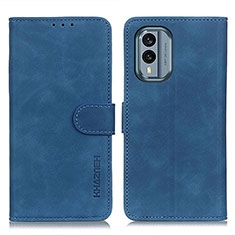 Custodia Portafoglio In Pelle Cover con Supporto K03Z per Nokia X30 5G Blu