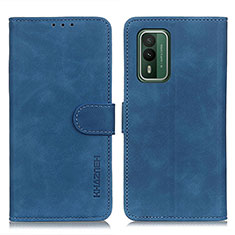 Custodia Portafoglio In Pelle Cover con Supporto K03Z per Nokia XR21 Blu