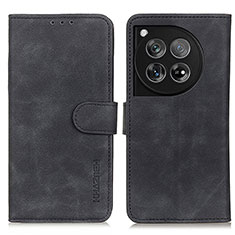 Custodia Portafoglio In Pelle Cover con Supporto K03Z per OnePlus 12R 5G Nero