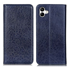 Custodia Portafoglio In Pelle Cover con Supporto K03Z per Samsung Galaxy A04E Blu