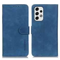 Custodia Portafoglio In Pelle Cover con Supporto K03Z per Samsung Galaxy A23 4G Blu