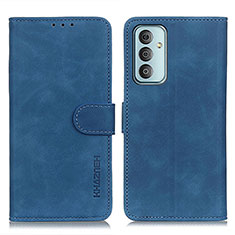 Custodia Portafoglio In Pelle Cover con Supporto K03Z per Samsung Galaxy M13 4G Blu